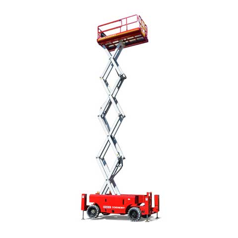 Rough terrain scissor lift