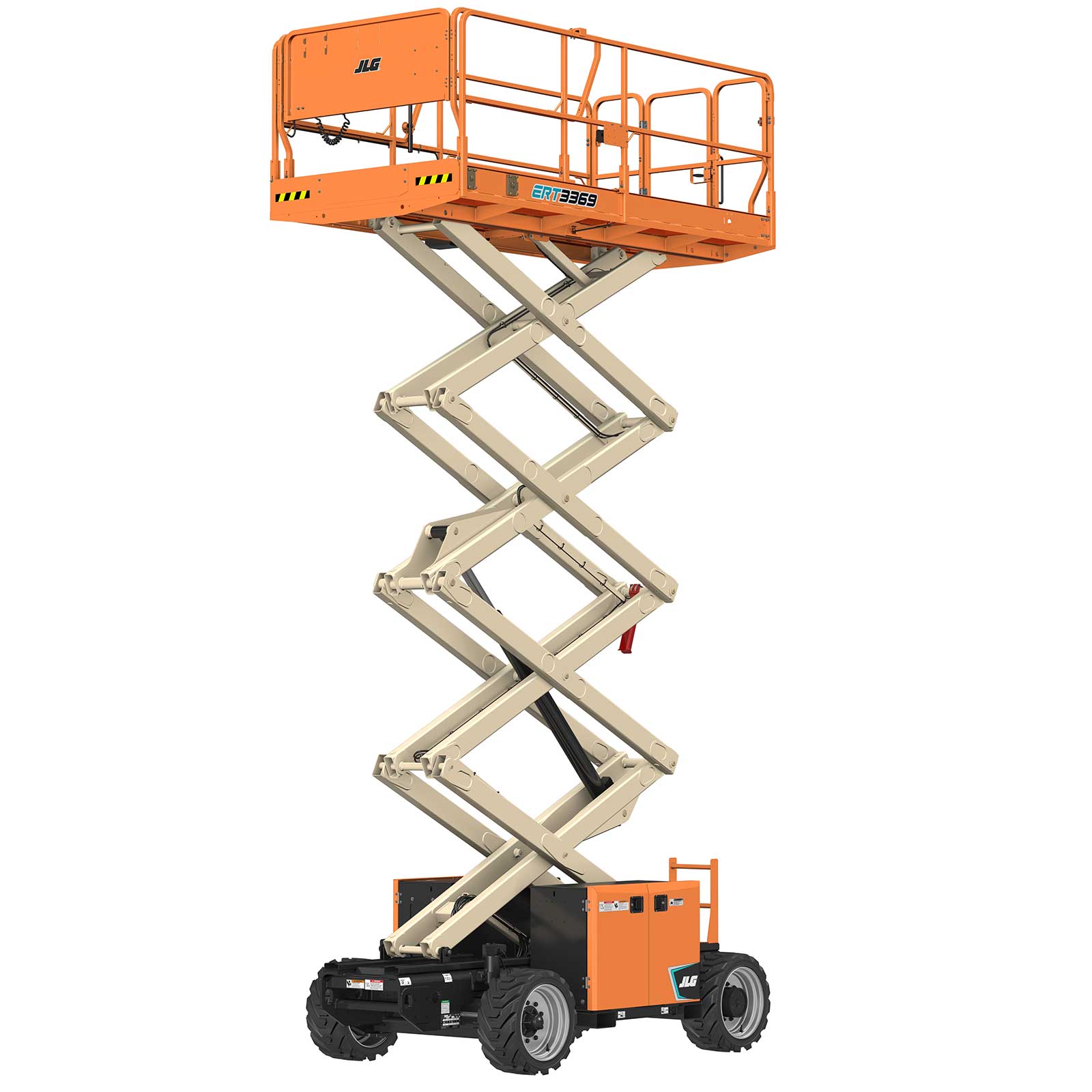 Rough terrain scissor lift